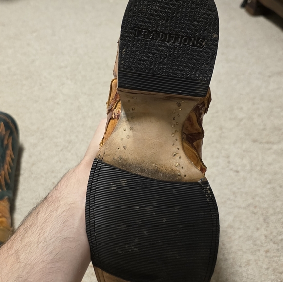 Old Gringo Piracucu Arapaima Boots Red Olive Green 10.5 EE - Picture 9 of 13